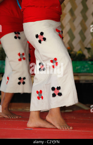 Tribus Nyishi, les femmes qui exécutent la danse à Namdapha Eco Festival Culturel, Miao, de l'Arunachal Pradesh, Inde Banque D'Images