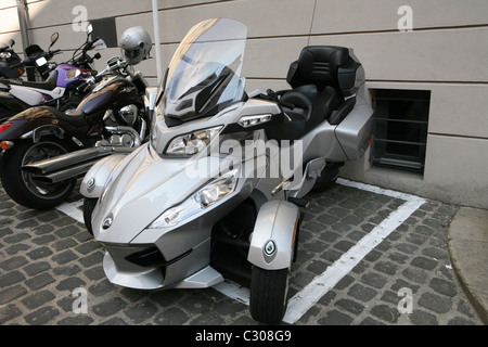 Bombardier Produits Récréatifs BRP Can-Am Spyder RT Touring Trike Banque D'Images