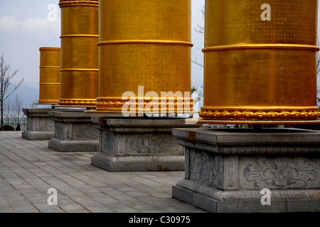 Moulin à prières à Dali, Yunnan, Chine Banque D'Images