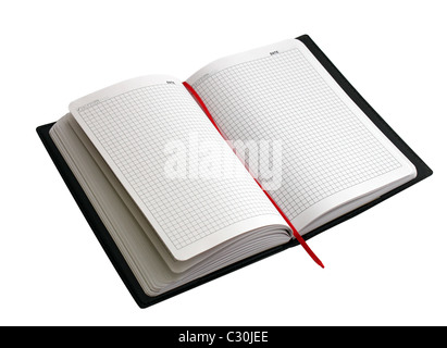 Journal ouvert avec red Ajouter aux favoris Banque D'Images