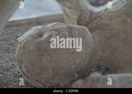 Cadavre conservé reste de cendres humaines à Pompéi Banque D'Images