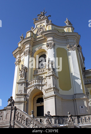 La Cathédrale Saint Georges de Lviv Banque D'Images