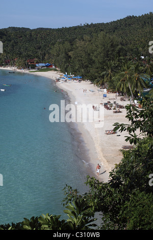 Ao Haad Yao sur la côte nord-ouest. Ko PhaNgan, Surat Thani, Thaïlande, Asie du Sud-Est, Asie Banque D'Images