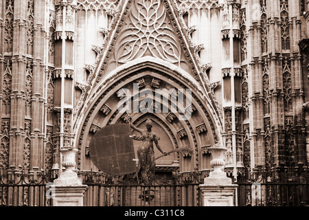 La cathédrale de Séville. Séville, Andalousie, Espagne Banque D'Images