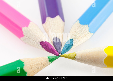 Crayons de couleur Banque D'Images