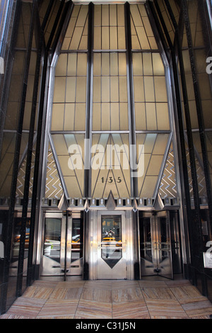 Entrée principale de l'immeuble Chrysler, MANHATTAN, NEW YORK, État de New York, UNITED STATES Banque D'Images