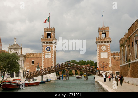 Vue sur Ponte di Arsenale Banque D'Images