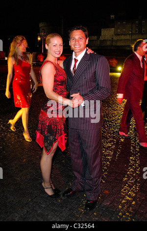 Kylie Jones et Mark Ramprakash assister le Tango à la Tour de Londres, Angleterre - 30.09.08 Banque D'Images