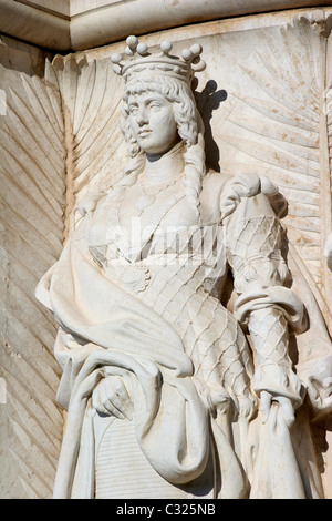 Rome - détail d'une statue de Vittorio Emenuele monument Banque D'Images