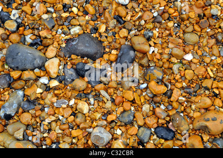 Close up de galets sur la plage de Brighton Banque D'Images