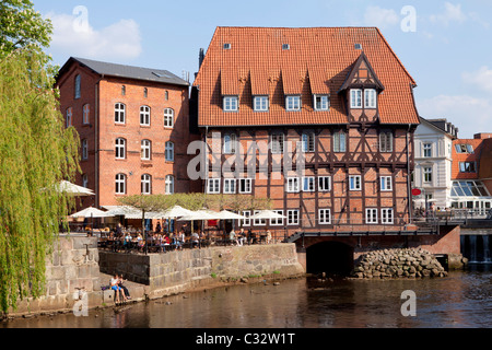 Restaurant Luener Muehle, Lunebourg, Basse-Saxe, Allemagne Banque D'Images