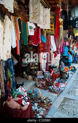 Souk marché à Byblos, UNESCO World Heritage Site, Jbail, Liban Banque D'Images