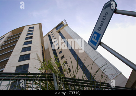 Avis de certains appartements au Newcastle upon Tyne, Gateshed Quayside Banque D'Images