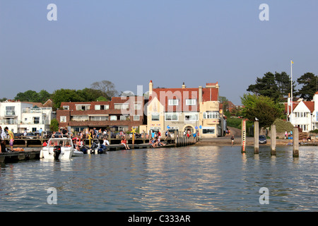 Hamble village côtier sur Southampton Water où elle rejoint le Solent Hampshire, England UK Banque D'Images