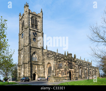 L'église du prieuré de St Mary à côté du château, Lancaster, Lancashire, UK Banque D'Images