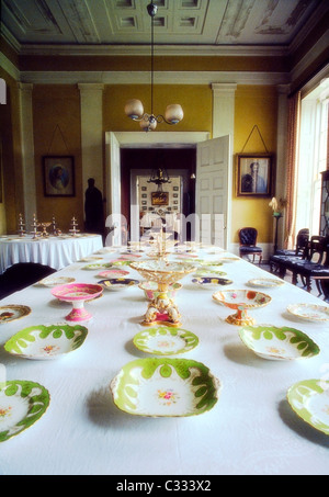 Set de table, Lissadel House, Sligo, Irlande Banque D'Images