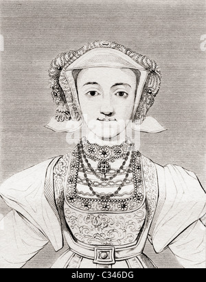 Anne de Clèves, 1515 - 1557. La noblesse allemande et la quatrième épouse d'Henry VIII d'Angleterre. Banque D'Images