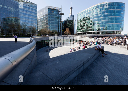 L'écope, un amphithéâtre en plein air près de Tower Bridge, Londres. Banque D'Images