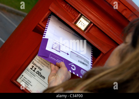 Un formulaire du recensement de 2011 soit publié Banque D'Images