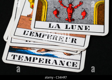 Cartes de Tarot Banque D'Images