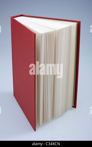 Livre Rouge avec couverture souple, pour une conception de la mise en page Banque D'Images