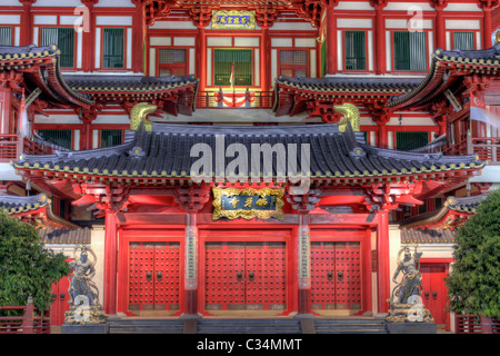 Buddha Tooth Relic Temple Porte d'entrée à Singapour Banque D'Images