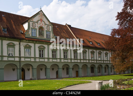 Atrium du monastère Benediktbeuern / Bavaria, Germany, Europe Banque D'Images