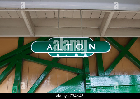 Alton station sur la ligne de cresson , Hampshire, Angleterre. Banque D'Images