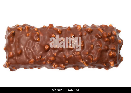 Chocolat et fromage  + dessert avec vue aérienne arachides isolated on white Banque D'Images