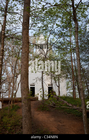 Great Smoky Mountains National Park, Illinois - à l'Église baptiste de la Cades Cove. Banque D'Images