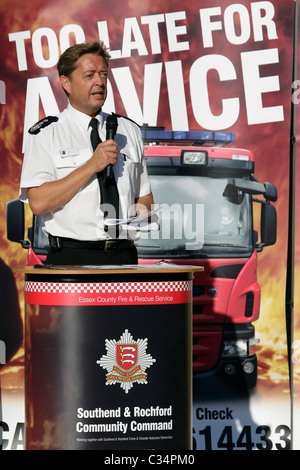 Johnson David Essex County Fire and Rescue Service Banque D'Images