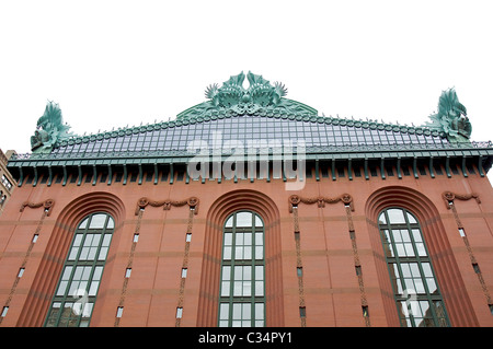 Chicago's Harold Washington Library Center, achevé 1991 mais conçu avec la fin 19ème/début 20ème c Beaux-Art style à l'esprit Banque D'Images