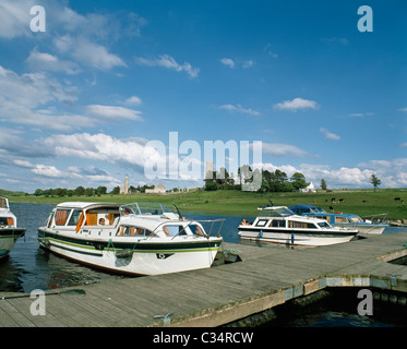 Croisière fleuve, rivière Shannon, près de Clonmacnoise, Co Offaly Banque D'Images