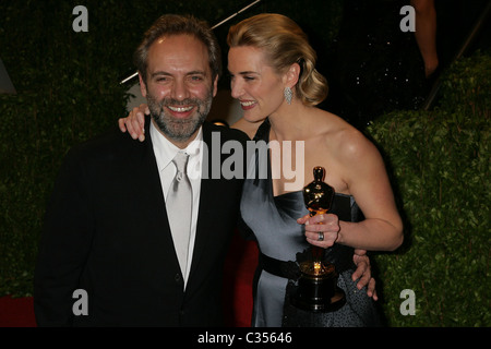 Sam Mendes et Kate Winslet La 81e annuelle des Academy Awards (Oscars) - Vanity Fair Partie Hollywood, Californie - 22.02.09 Banque D'Images