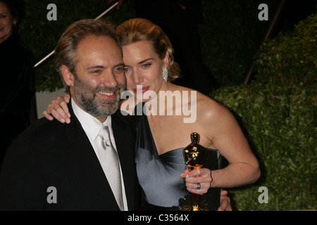 Sam Mendes et Kate Winslet La 81e annuelle des Academy Awards (Oscars) - Vanity Fair Partie Hollywood, Californie - 22.02.09 Banque D'Images