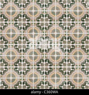 Modèle de tuile transparente de l'antique carreaux de céramique. Banque D'Images