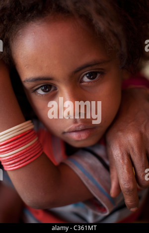 Scène de rue - la vieille ville de Harar, Ethiopie, Afrique Banque D'Images