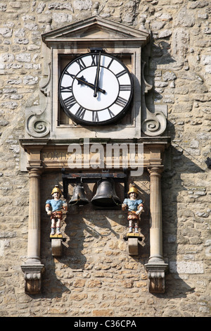 L'horloge de la tour Carfax, Oxford, England, UK Banque D'Images