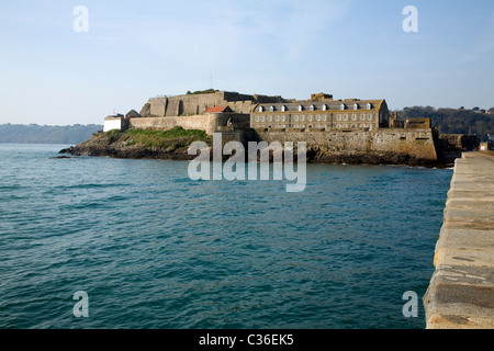 Château Cornet St Peter Port Guernsey, Channel Islands Banque D'Images