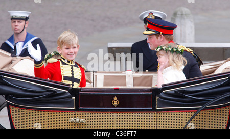 Le PRINCE HARRY MARIAGE ROYAL l'abbaye de Westminster l'abbaye de Westminster Londres Angleterre 29 Avril 2011 Banque D'Images