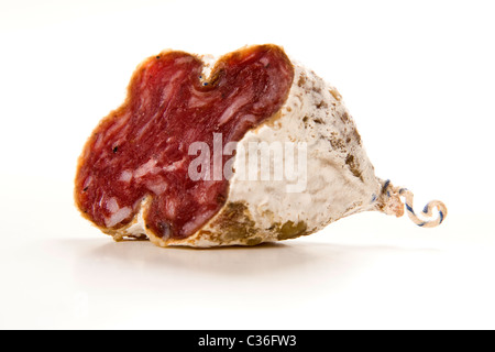 Un morceau de salami de sanglier Banque D'Images