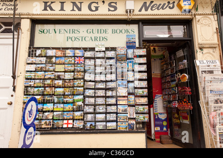King's News Presse shop magasin à , , Angleterre , Angleterre , Royaume-Uni Banque D'Images
