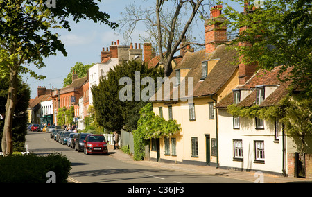 Village street England UK Essex Dedham Banque D'Images