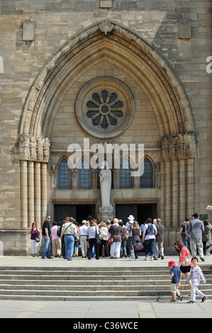 La Cathédrale Notre-Dame à Luxembourg, Grand-Duché de Luxembourg Banque D'Images