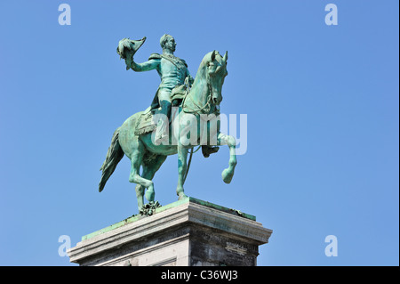 Statue équestre du Grand-duc Guillaume II à la Place Guillaume à Luxembourg, Grand-Duché de Luxembourg Banque D'Images