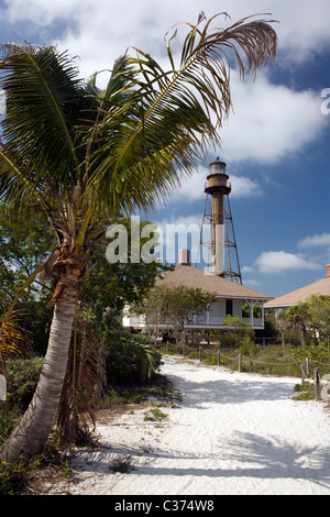 Phare de Sanibel Island - Sanibel Island, Floride Banque D'Images