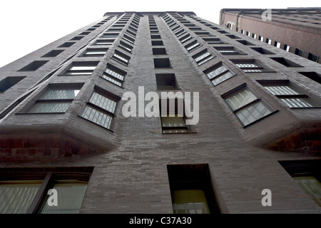 Le bâtiment Monadnock à Chicago. C'est le plus haut du monde maçonnerie porteuse immeuble commercial (terminé en 1890) Banque D'Images