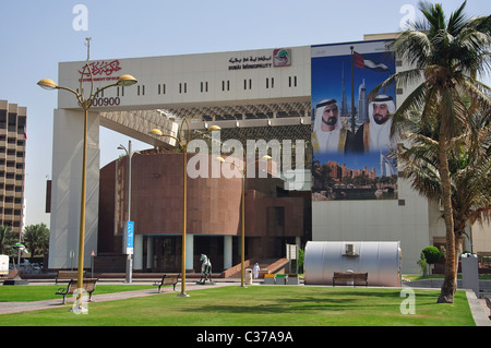 Dubai Municipalité Government Building, 17th Street, Deira, Dubaï, Émirats arabes Unis Banque D'Images