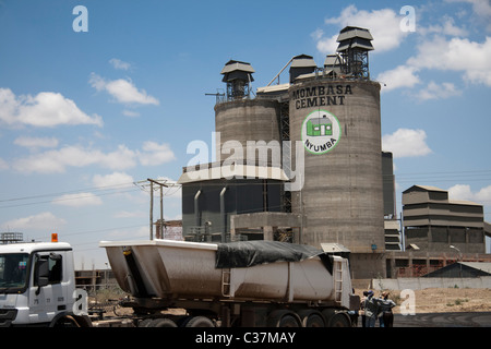 Mombassa au Kenya, usine de ciment Ltd Banque D'Images