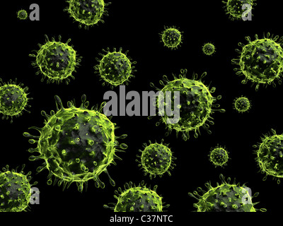 virus H1N1 Banque D'Images